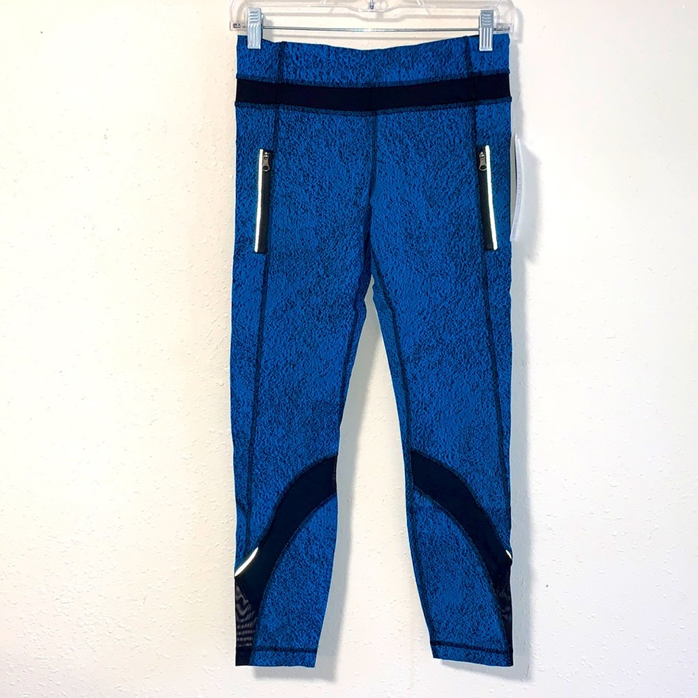New lululemon Inspire Tight II size 6 Blue texture color